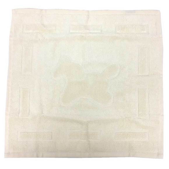 HERMES CARRE DADA Hand Towel, 30x30cm, Baby Ivory, Horse Print, Handkerchief,... - Picture 1 of 3